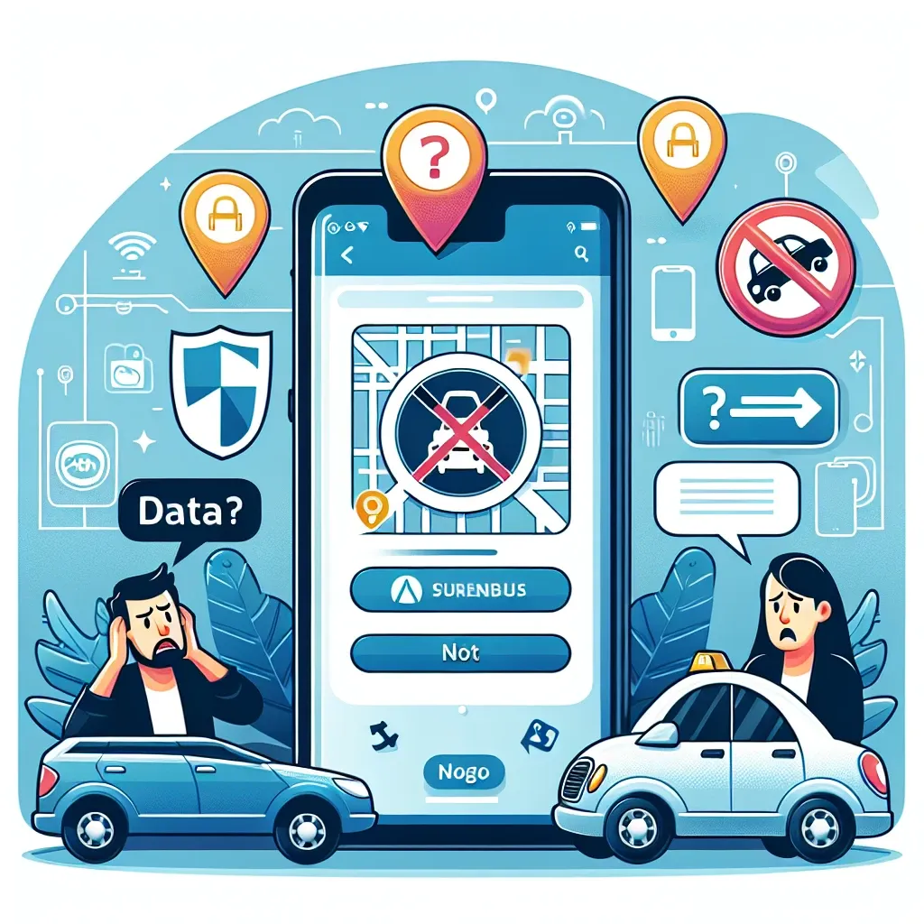 "Imagem de tela de aplicativo de transporte mostrando dados sensíveis de motoristas e passageiros expostos devido a uma falha de segurança, destacando a importância da proteção de informações pessoais."