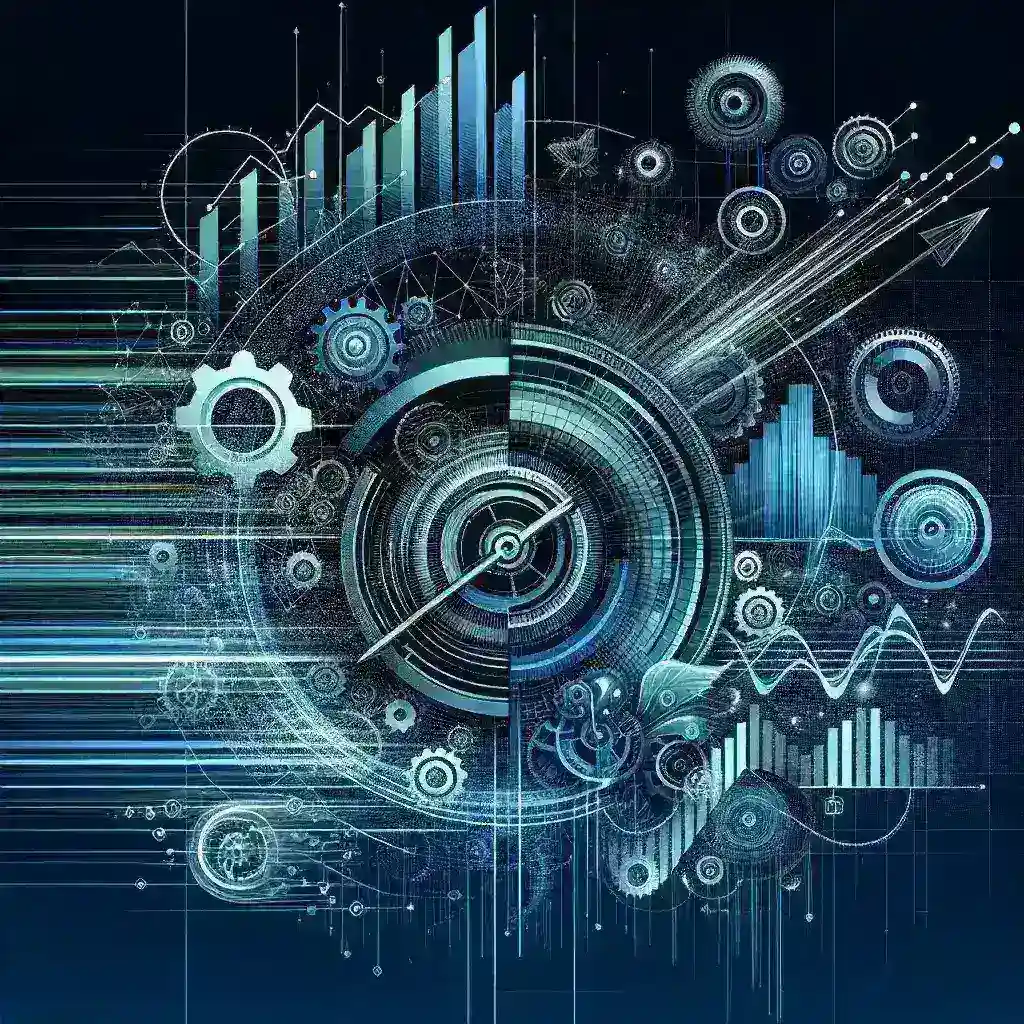 "Imagem do lançamento do Linux Kernel 6.10, destacando melhorias em desempenho gráfico, com gráficos de desempenho e códigos de programação futuristas."