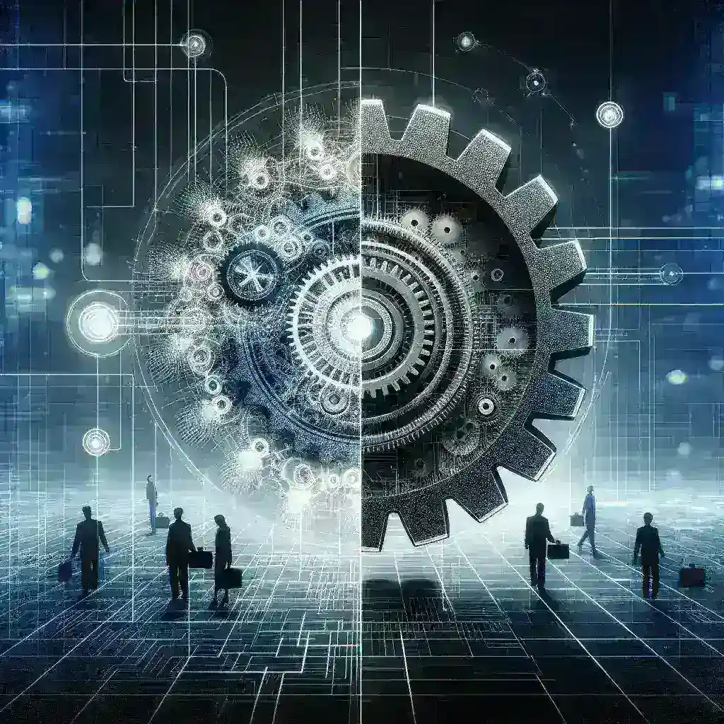 "Gráficos de fusões e aquisições corporativas no setor de tecnologia, destacando tendências e dados relevantes sobre transações recentes."